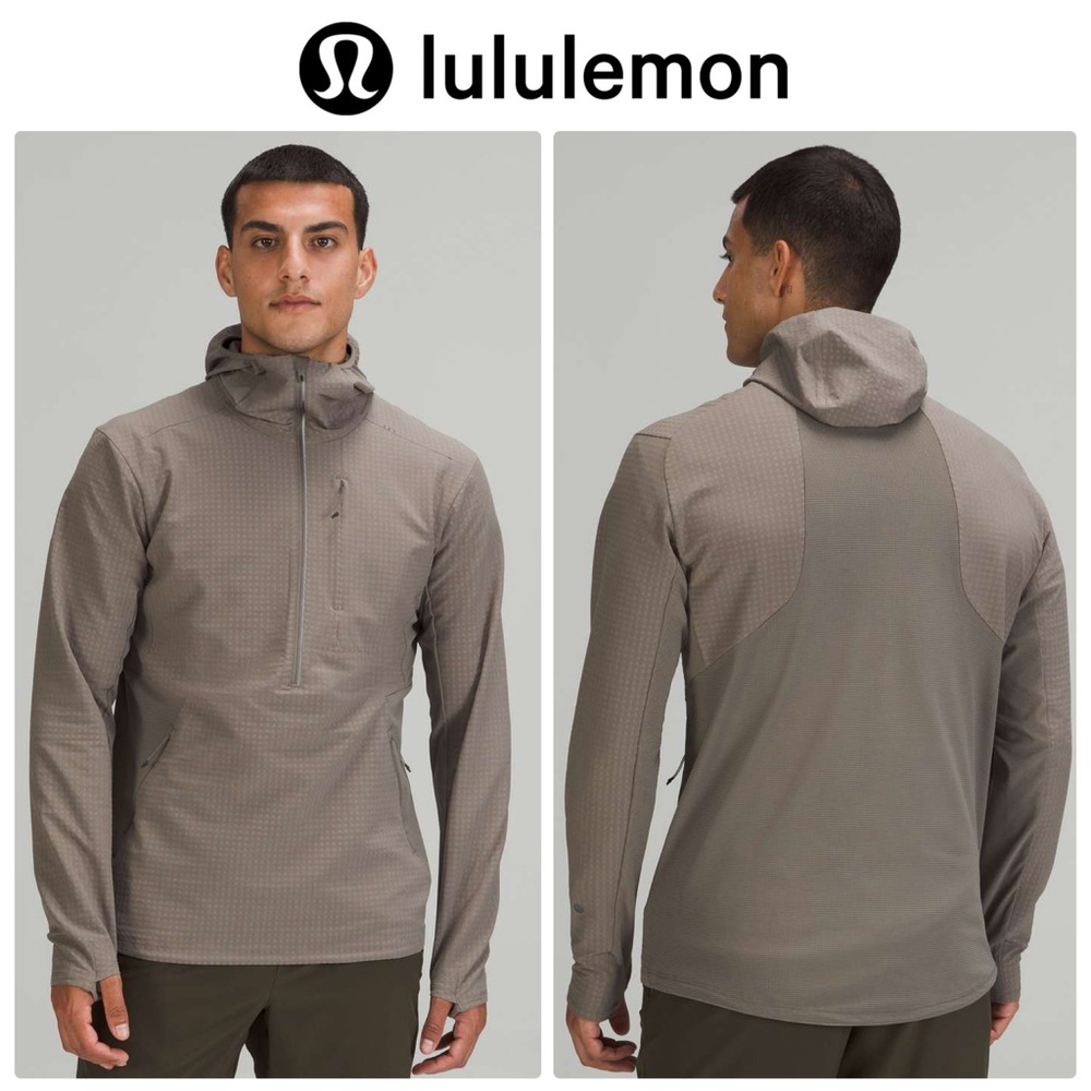 NWOT Lululemon Cold Terrain 3/4 Zip in Rover (Light Grey)